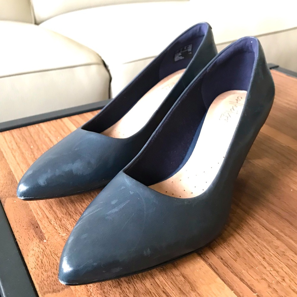 1.5” pointed toe comfy heels